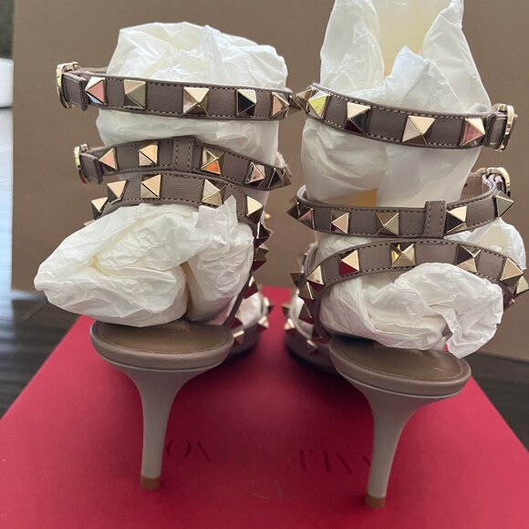 Valentino Garavani Rockstud Cage Kitten iHeels in Pastel / Mint Green size 39.5 - Picture 3 of 11